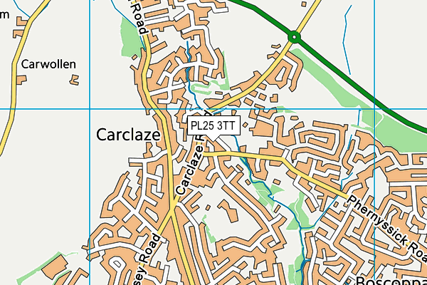 PL25 3TT map - OS VectorMap District (Ordnance Survey)