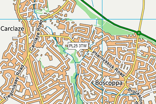 PL25 3TW map - OS VectorMap District (Ordnance Survey)