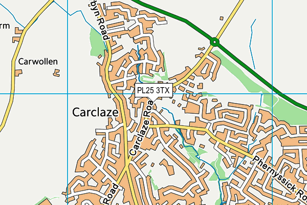 PL25 3TX map - OS VectorMap District (Ordnance Survey)