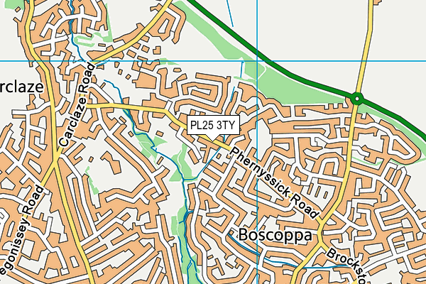 PL25 3TY map - OS VectorMap District (Ordnance Survey)