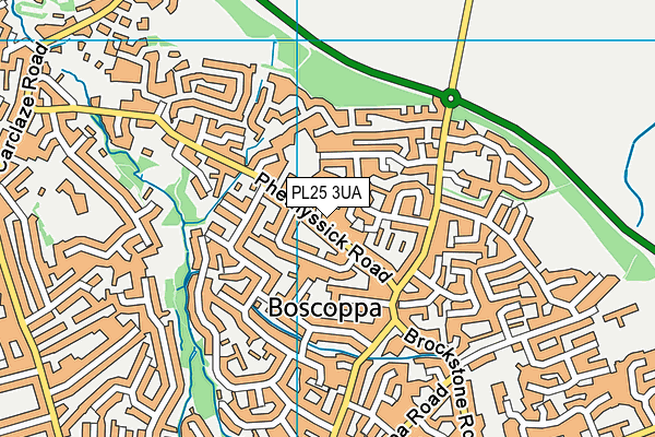 PL25 3UA map - OS VectorMap District (Ordnance Survey)