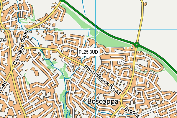 PL25 3UD map - OS VectorMap District (Ordnance Survey)
