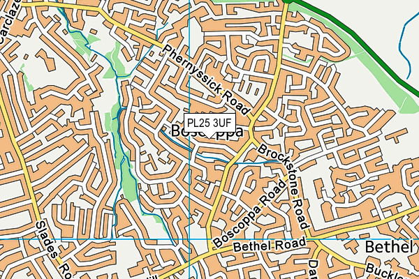 PL25 3UF map - OS VectorMap District (Ordnance Survey)