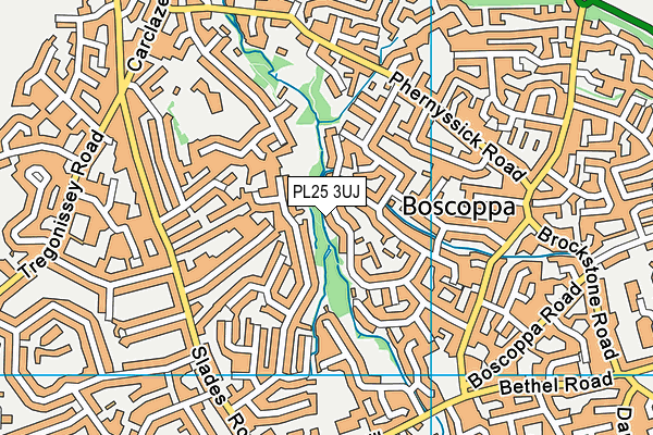 PL25 3UJ map - OS VectorMap District (Ordnance Survey)