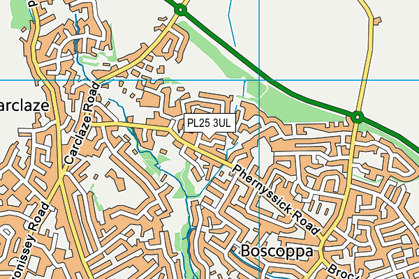 PL25 3UL map - OS VectorMap District (Ordnance Survey)