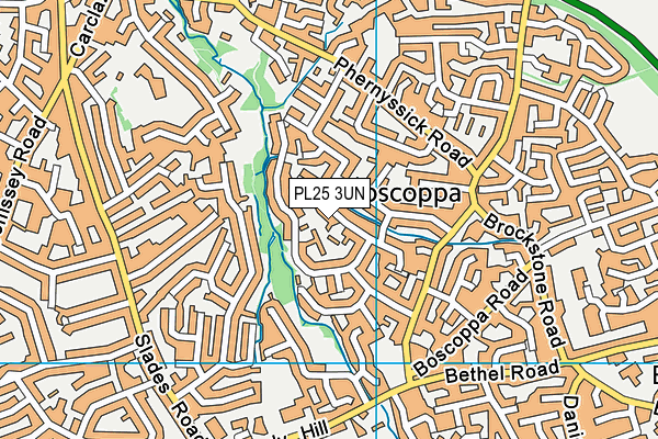 PL25 3UN map - OS VectorMap District (Ordnance Survey)