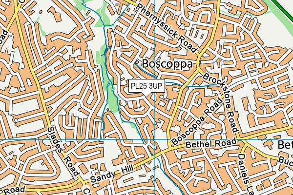 PL25 3UP map - OS VectorMap District (Ordnance Survey)