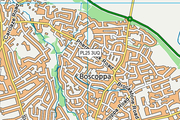 PL25 3UQ map - OS VectorMap District (Ordnance Survey)