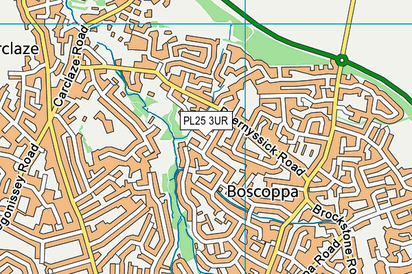 PL25 3UR map - OS VectorMap District (Ordnance Survey)