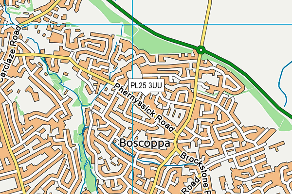 PL25 3UU map - OS VectorMap District (Ordnance Survey)