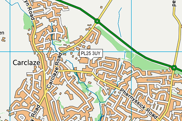 PL25 3UY map - OS VectorMap District (Ordnance Survey)