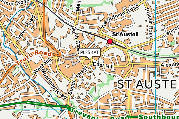 PL25 4AT map - OS VectorMap District (Ordnance Survey)