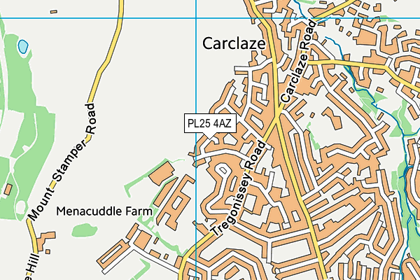 PL25 4AZ map - OS VectorMap District (Ordnance Survey)
