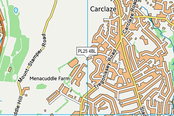 PL25 4BL map - OS VectorMap District (Ordnance Survey)