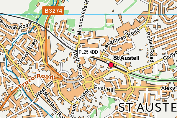 Map of CORNISH SPORTING AGENCY LTD at district scale