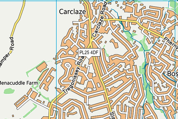 PL25 4DF map - OS VectorMap District (Ordnance Survey)