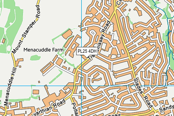 PL25 4DH map - OS VectorMap District (Ordnance Survey)