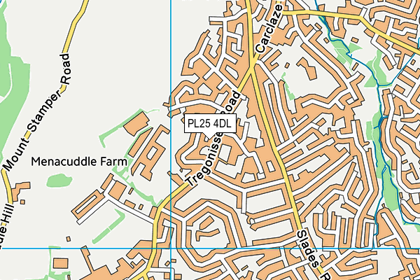 PL25 4DL map - OS VectorMap District (Ordnance Survey)