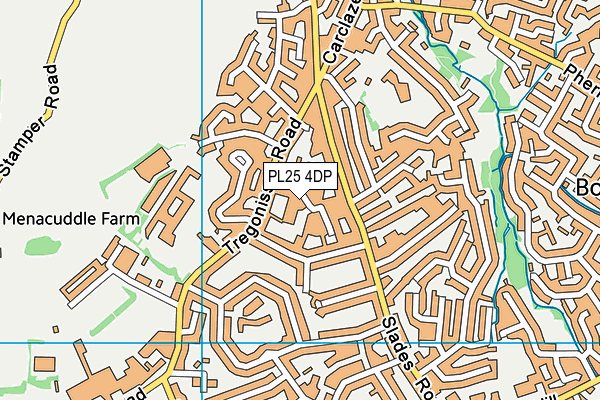 PL25 4DP map - OS VectorMap District (Ordnance Survey)