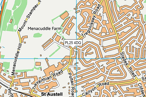 PL25 4DQ map - OS VectorMap District (Ordnance Survey)