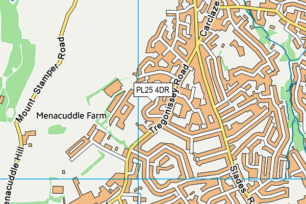 PL25 4DR map - OS VectorMap District (Ordnance Survey)