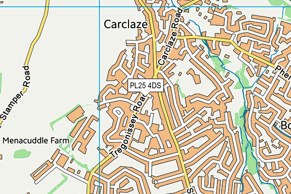 PL25 4DS map - OS VectorMap District (Ordnance Survey)