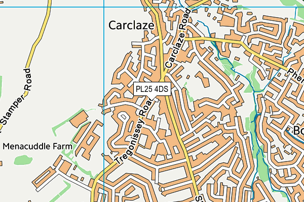 Map of THE CORNISH POOL CLEANING COMPANY LIMITED at district scale