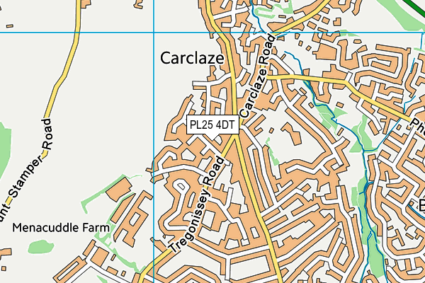 PL25 4DT map - OS VectorMap District (Ordnance Survey)