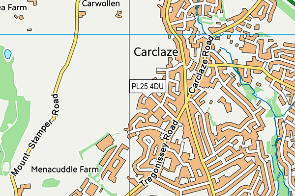 PL25 4DU map - OS VectorMap District (Ordnance Survey)