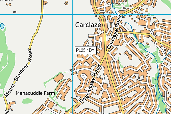 PL25 4DY map - OS VectorMap District (Ordnance Survey)