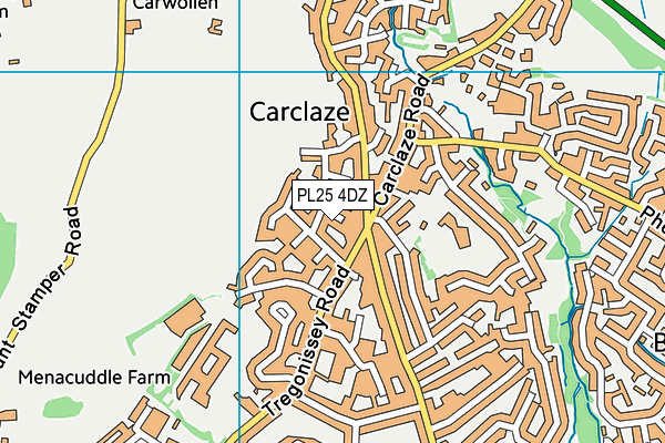 PL25 4DZ map - OS VectorMap District (Ordnance Survey)