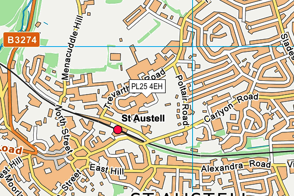 PL25 4EH map - OS VectorMap District (Ordnance Survey)