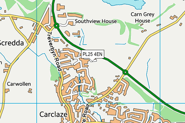 PL25 4EN map - OS VectorMap District (Ordnance Survey)