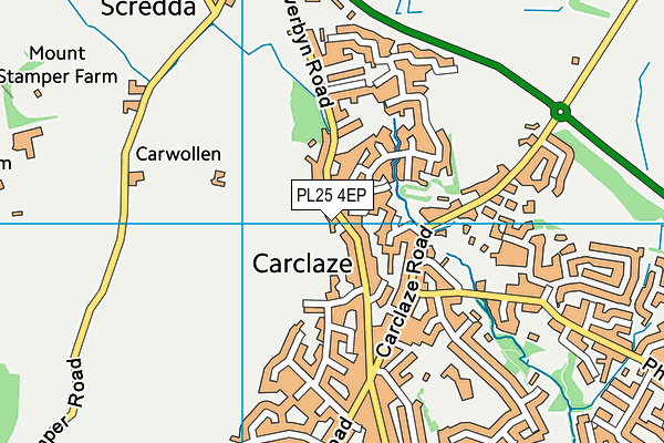 PL25 4EP map - OS VectorMap District (Ordnance Survey)