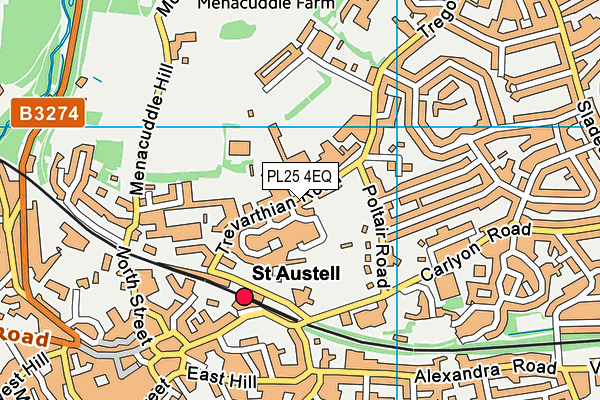 PL25 4EQ map - OS VectorMap District (Ordnance Survey)