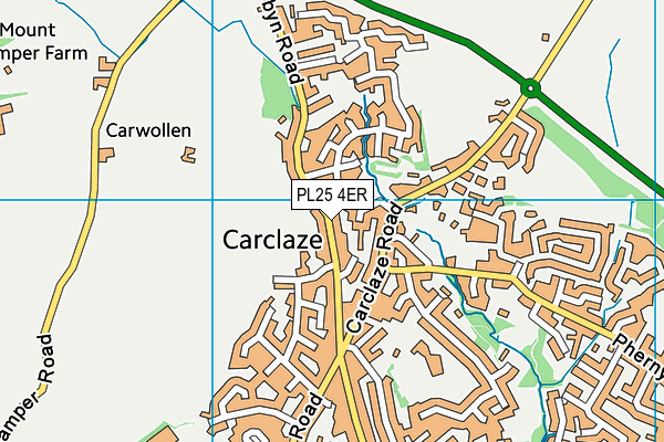 PL25 4ER map - OS VectorMap District (Ordnance Survey)