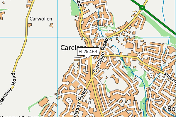 PL25 4ES map - OS VectorMap District (Ordnance Survey)