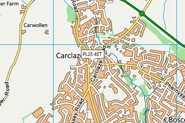 PL25 4ET map - OS VectorMap District (Ordnance Survey)