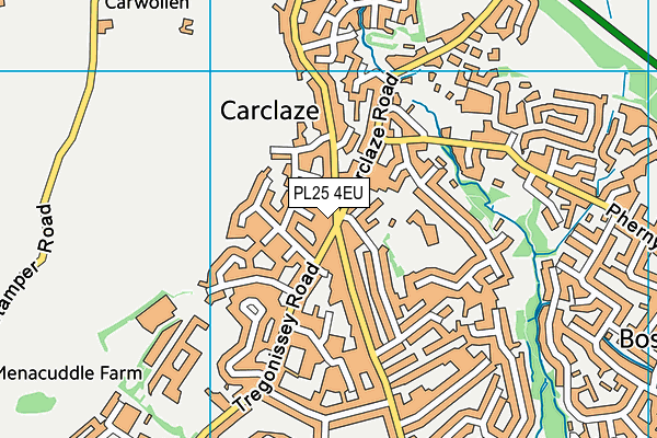 PL25 4EU map - OS VectorMap District (Ordnance Survey)