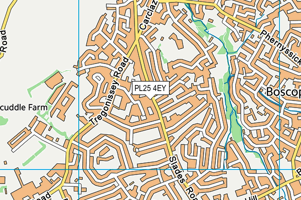 PL25 4EY map - OS VectorMap District (Ordnance Survey)