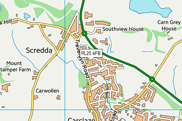 PL25 4FB map - OS VectorMap District (Ordnance Survey)