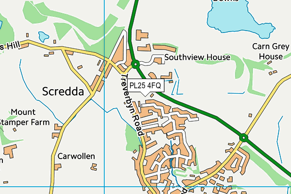 PL25 4FQ map - OS VectorMap District (Ordnance Survey)