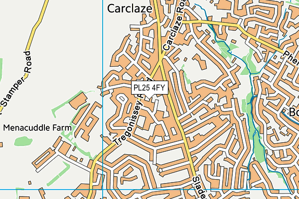 PL25 4FY map - OS VectorMap District (Ordnance Survey)