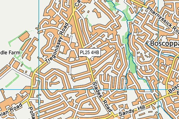 PL25 4HB map - OS VectorMap District (Ordnance Survey)