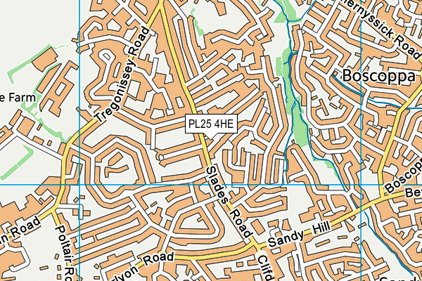 PL25 4HE map - OS VectorMap District (Ordnance Survey)