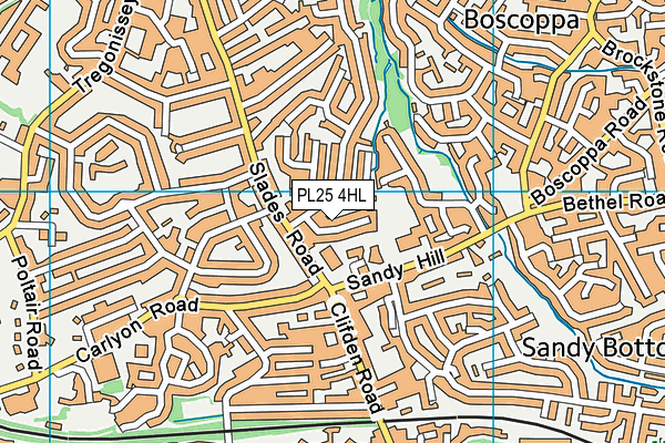 PL25 4HL map - OS VectorMap District (Ordnance Survey)