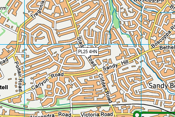 PL25 4HN map - OS VectorMap District (Ordnance Survey)