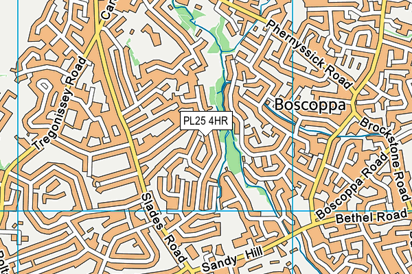 PL25 4HR map - OS VectorMap District (Ordnance Survey)