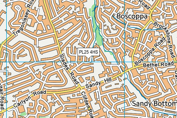 PL25 4HS map - OS VectorMap District (Ordnance Survey)