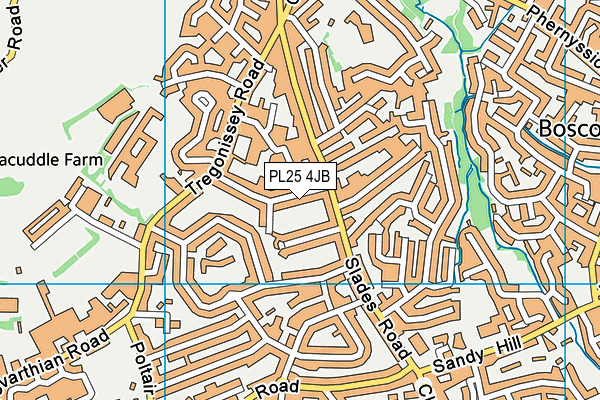PL25 4JB map - OS VectorMap District (Ordnance Survey)